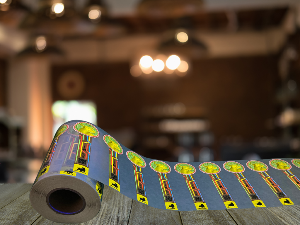 Invisible marking of coatings for industrial applications